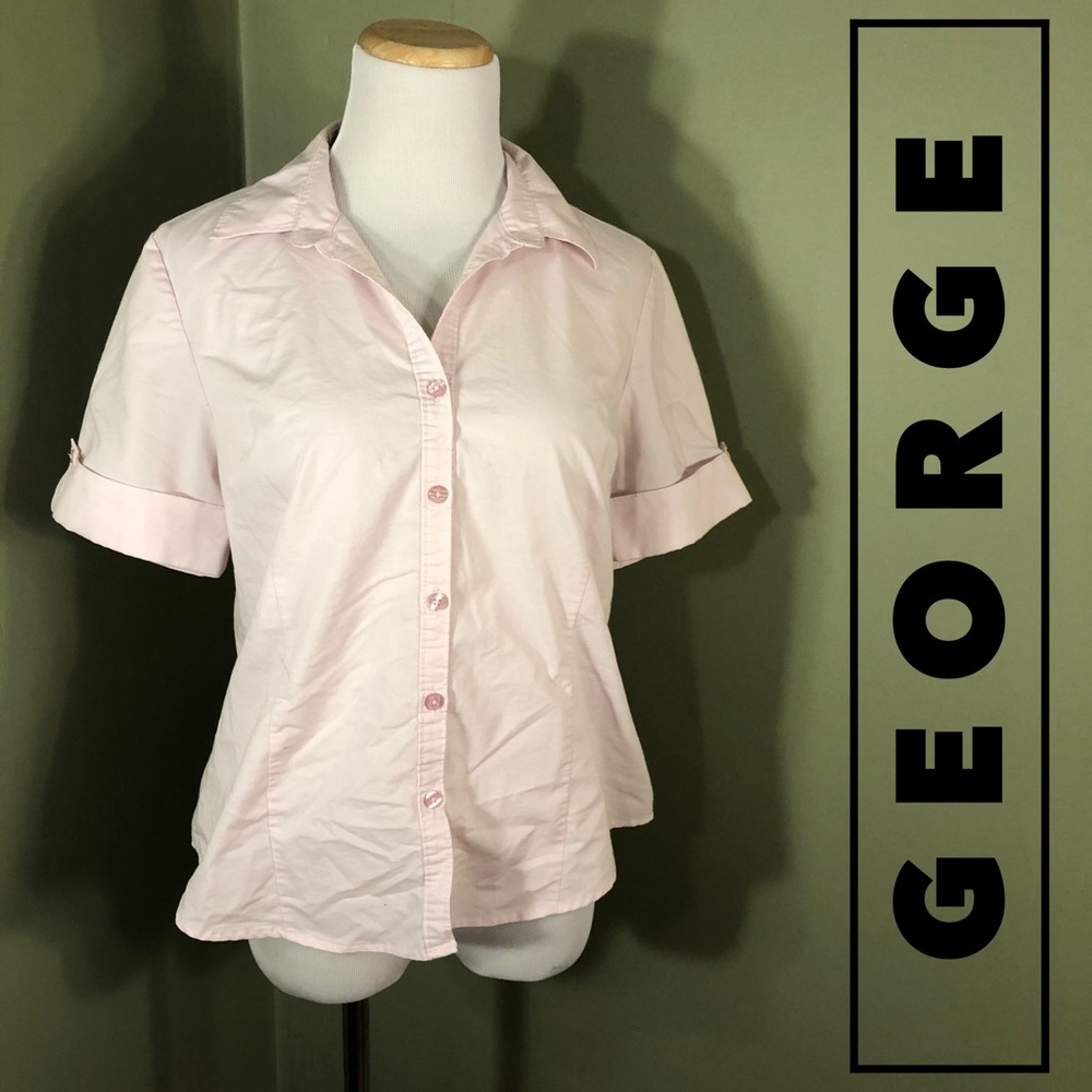 M (8-10) George button down shirt